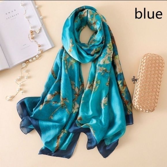 Accessories - Long Satin Silky Scarf/Shawl/Beach Wrap